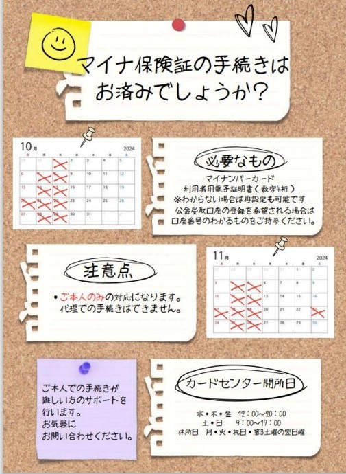 マイナポータル10-11月